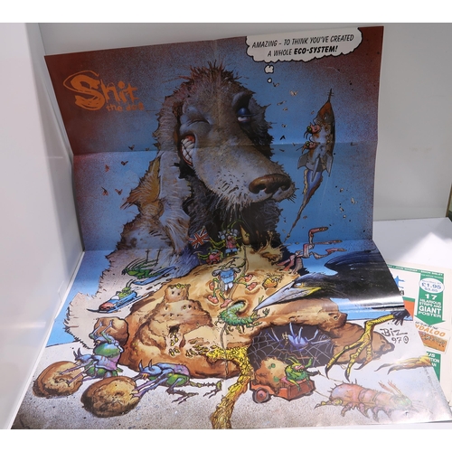 479 - The first four issues of Shit the Dog poster magazine created by Simon Bisley, Alan Grant, John Wagn... 