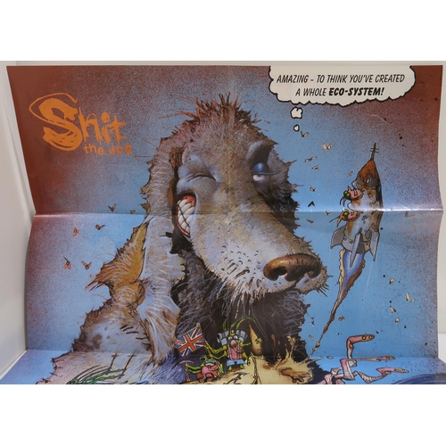 479 - The first four issues of Shit the Dog poster magazine created by Simon Bisley, Alan Grant, John Wagn... 