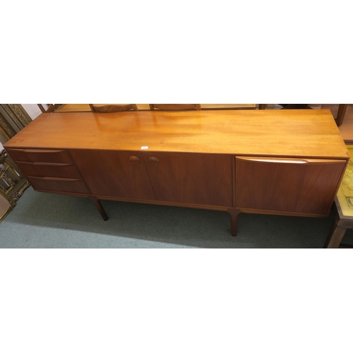 140 - A mid 20th century teak McIntosh of Kirkcaldy sideboard, 75cm high x 206cm wide x 46cm deep