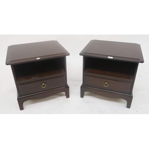 93 - A pair of 20th century stag bedside cabinets, resin top coffee table and a table lamp (4)