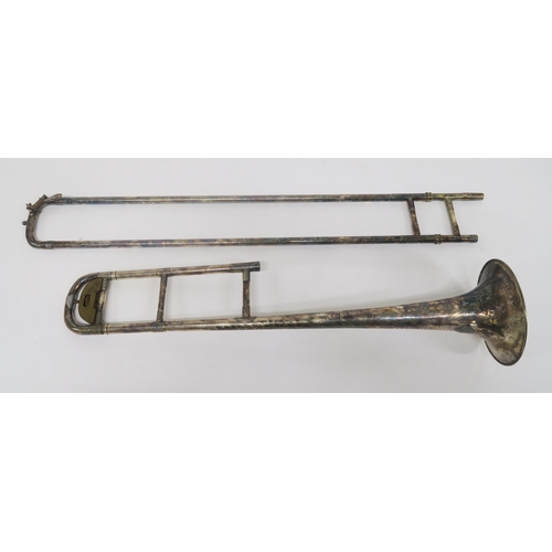 416 - A J Higham Ltd trombone, inscribed Contesting Model Class A Exhibition Prize Medals Awarded to J Hig... 