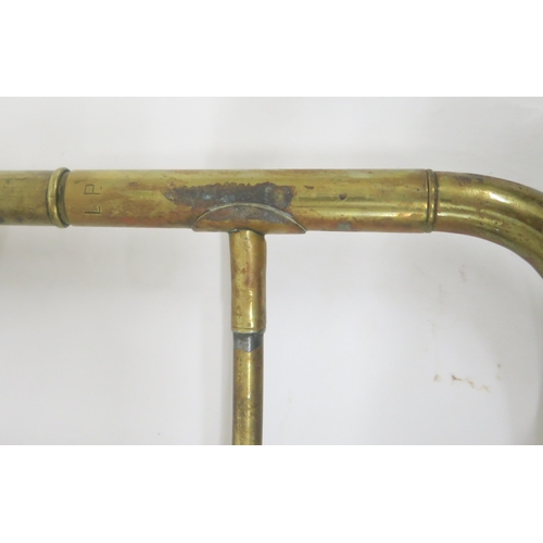 419 - A Distin valve trombone made under Boosey and Hawkes London in brass finish