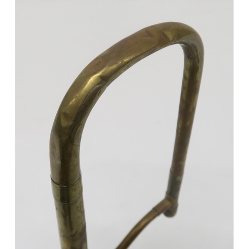 419 - A Distin valve trombone made under Boosey and Hawkes London in brass finish