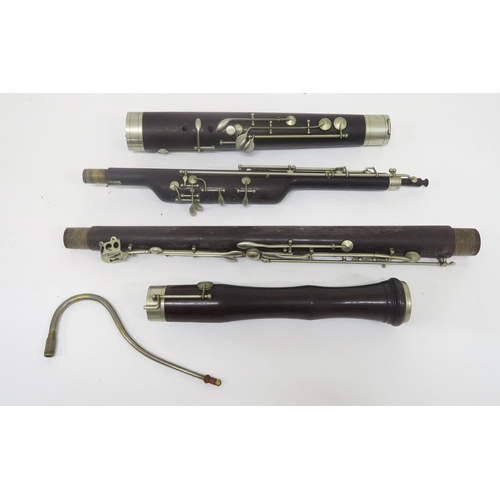 423 - A Mahillon and Co bassoon stamped London, 310