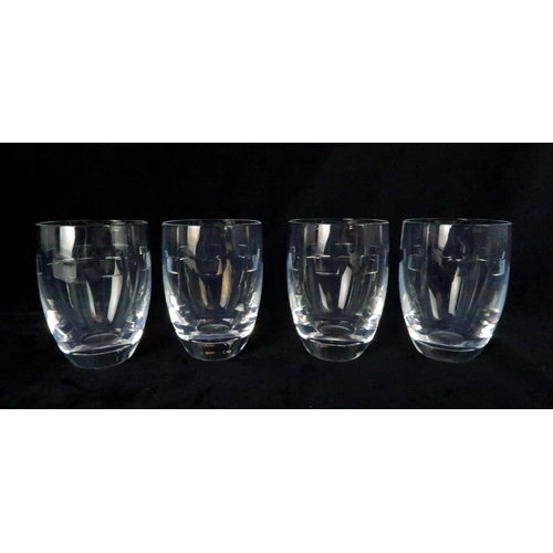 239 - A SET OF TWELVE WATERFORD CRYSTAL JOHN ROCHA 