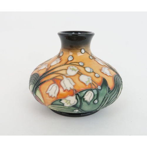 305 - A MOORCROFT LIMITED EDITION LILY OF THE VALLEY PATTERN VASE designed by Emma Bossons, 2000,&nbs... 