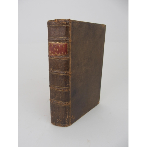 604 - THE THEORY OF MORAL SENTIMENTSby Adam Smith, London 1759, printed for A. Millar, in the Strand and A... 