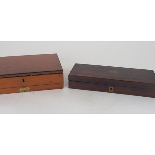 629 - A VICTORIAN MAHOGANY WINSOR & NEWTON ARTIST PAINT BOXwith brass inset handle, with fitted drawer... 