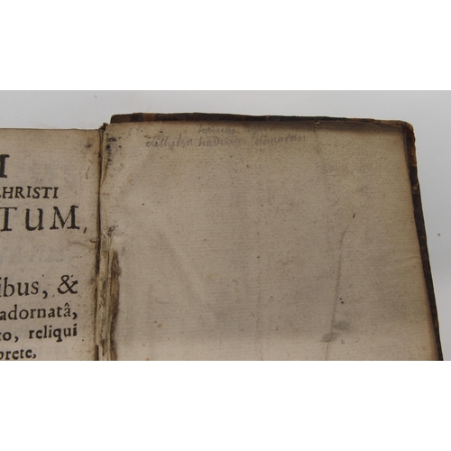 665 - NEW TESTAMENT, NOTAE CRITICAE IN NOVUM TESTAMENTUM SYRIACUMby Aegidio Gutbirio, Hamburg, typis ... 