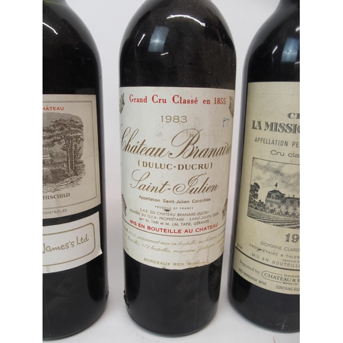 708 - CHATEAU LAFITE ROTHSCHILD 1961 A.C Pauillac, France, Chateau Branaire, 1983, 75cl, 12% vol, Chateau ... 