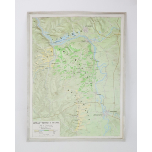 710 - A COLLECTION OF 1960'S WINE MAPSincluding The Burgundy and Rhone Vineyards of France, The Bordeaux V... 