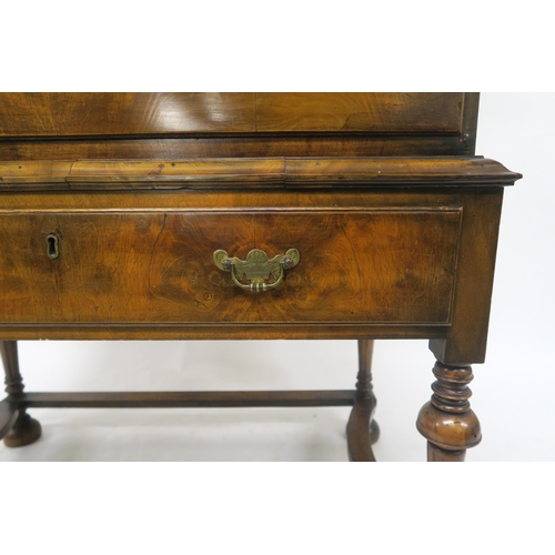 49 - A 19TH CENTURY MAHOGANY CHEST ON STANDwith three short drawers above three long drawers on single dr... 