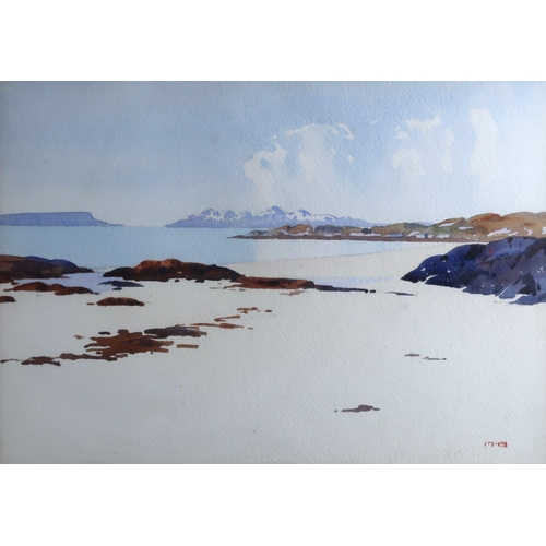 1021 - MARY HOLDEN BIRD (BRITISH 1900-1978)SEASCAPE Watercolour, signed lower right, 24 x 35cm (9.5 x 13.75... 