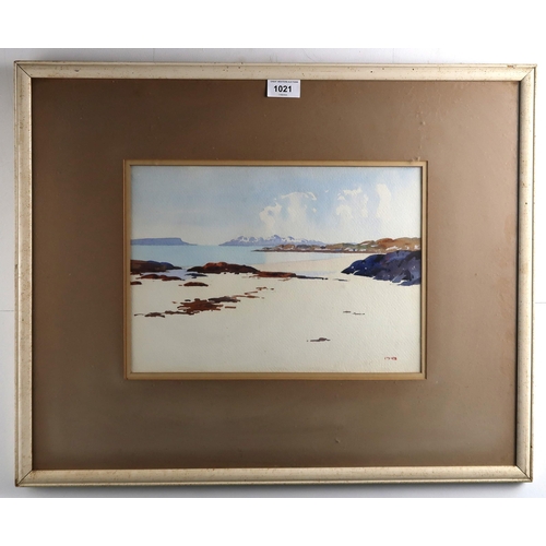 1021 - MARY HOLDEN BIRD (BRITISH 1900-1978)SEASCAPE Watercolour, signed lower right, 24 x 35cm (9.5 x 13.75... 