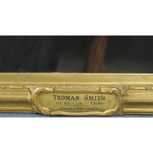 1079 - JOHN HENRY LORIMER RSA RSW ROI RP RWS (SCOTTISH 1856-1936)PORTRAIT OF THOMAS SMITH, MA DD LLD - EDIN... 