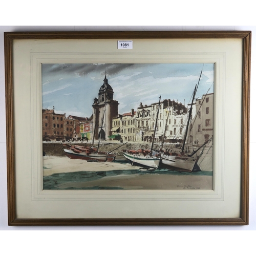 1081 - JAMES MILLER RSA RSW (SCOTTISH 1893-1987)LA ROCHELLEWatercolour on paper, signed, inscribed with tit... 