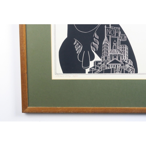 1117 - ALASDAIR GRAY (SCOTTISH 1934-2019)INSIDE THE BOX OF BONE Silkscreen, signed lower left, numbered (20... 