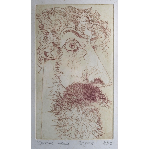 966 - JOHN BYRNE RSA (SCOTTISH b.1940)CERSIE HEAD Etching, signed lower right, titled, numbered (8/18), 22... 