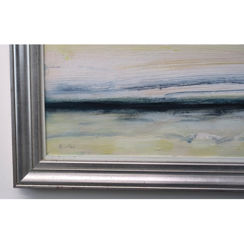 974 - JOHN HOUSTON OBE RSA (1930-2008)SEA EDGE, SUMMER Oil on canvas, signed lower left, 49 x 60cm (19.25 ... 