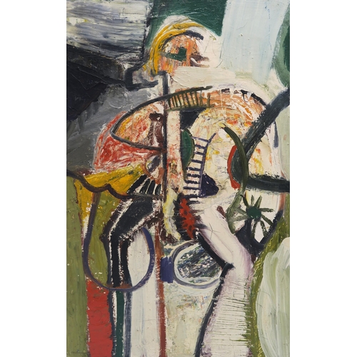 979 - ALEXANDER MCNEISH (SCOTTISH 1932-2000)ABSTRACT FIGUREOil on canvas, 72 x 46cm (28.25 x 18