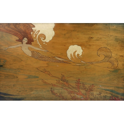 988 - ELIZABETH MARY WATT (SCOTTISH 1886-1954)MERMAIDMixed media on panel, signed and dated 1933, 24.5 x 2... 