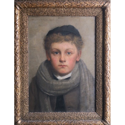 1125A - WILLIAM JOHNSON (19TH/20TH CENTURY)CHILDHOOD Oil, canvas laid on board, signed upper right, dated (1... 