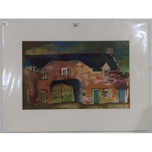 1031 - TOM H SHANKS RSW, RGI, PAI CARBISDALEWatercolour, pen and ink, signed 35 x 56cm... 