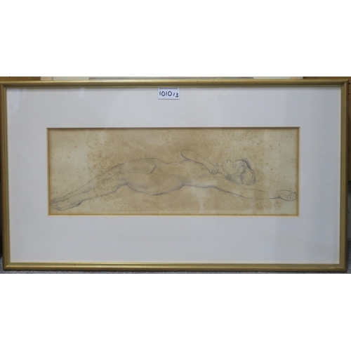 1010 - WILLIAM LEES (SCOTTISH)ARRAN VIEWWatercolour, signed lower right, 25 x 26cmTogether with AVISHAI RUS... 