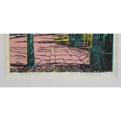 1017 - SCOTTISH SCHOOLPARTICKHILL ROADScreenprint in colour, signed James H ..., 38 x 34cm, together with s... 