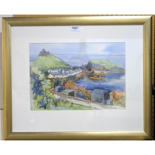 1025 - JEAN GARDINER (SCOTTISH b.1973)DUNUREWatercolour, signed lower right, 26 x 37cm... 