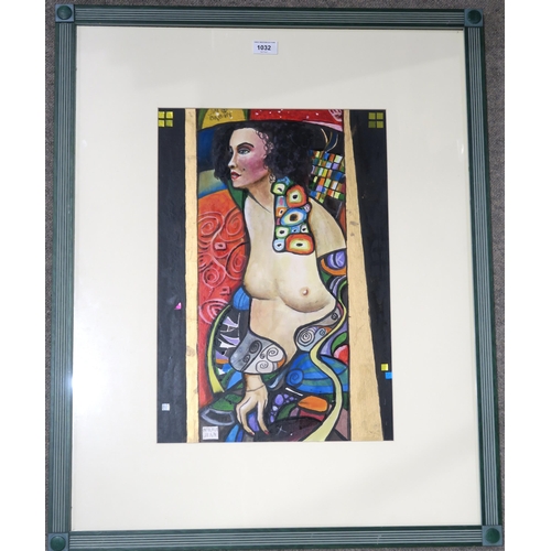 1032 - JIM BROWN (SCOTTISH b.1951)NORMA JEAN Watercolour, signed upper left, 51 x 35cm... 