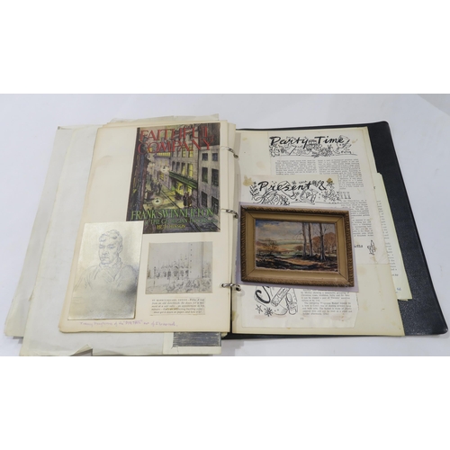 1034 - GEORGE CAMERON FOLEY (SCOTTISH b.FALKIRK 1910)MANUSCRIPT FOR PENIKINS with sketches, cartoons and pl... 