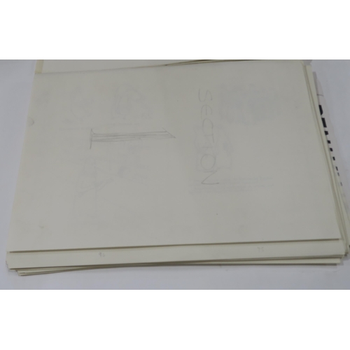 1034 - GEORGE CAMERON FOLEY (SCOTTISH b.FALKIRK 1910)MANUSCRIPT FOR PENIKINS with sketches, cartoons and pl... 