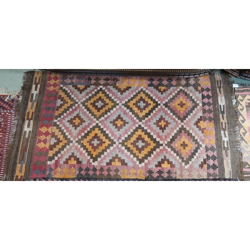 90 - A lot of three assorted tribal rugs (3)