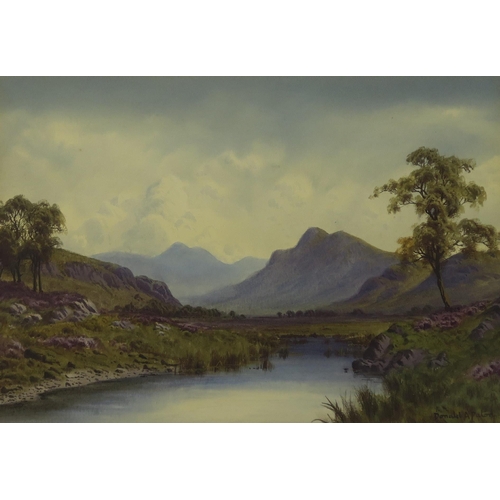 967 - DONALD PATON The Grampians near Boat of Garten, signed, watercolour, 25 x 34cm