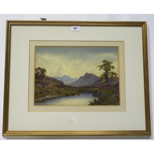 967 - DONALD PATON The Grampians near Boat of Garten, signed, watercolour, 25 x 34cm