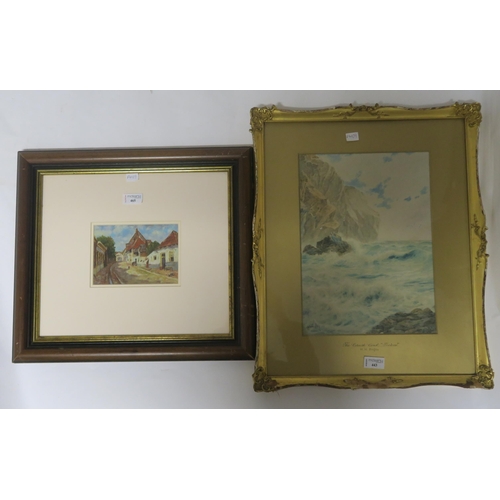 973 - VARIOUS WORKS to include landscapes in watercolour and oil (2 boxes, a lot)