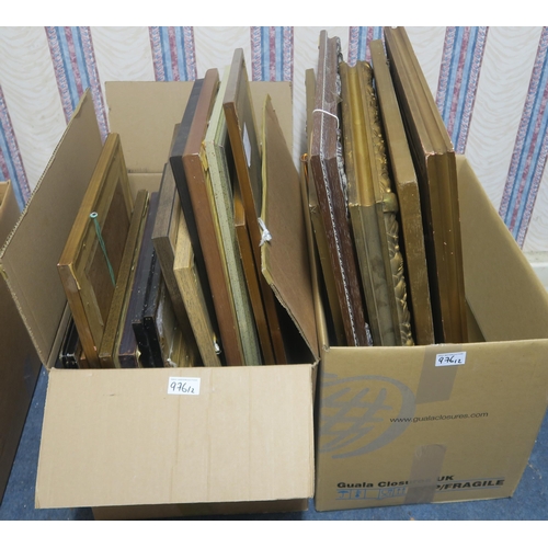 976 - VARIOUS WORKS to include etchings, watercolours and oil paintings (2 boxes, a lot)