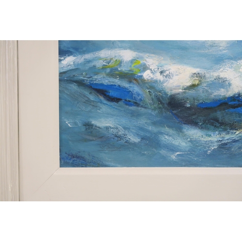 996 - JACKIE GARDINER (SCOTTISH CONTEMPORARY b.1958) SEASCAPEOil on board, signed lower left, 42 x 60cm... 