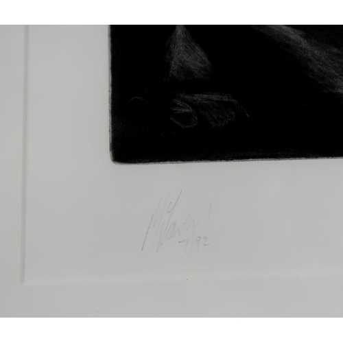 1018 - DAVID MCLAREN (SCOTTISH CONTEMPORARY) EMBRACING COUPLE Etching, signed lower left, dated (7/92) and ... 