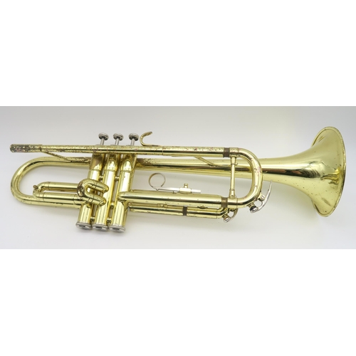 548 - A Taiwanese, Jupiter trumpet with a Besson 7C mouthpiece in case