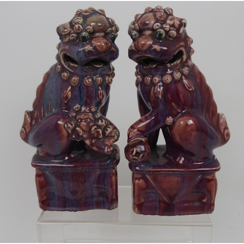 215 - A PAIR OF CHINESE SHISHI