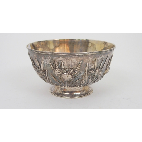 216 - A CHINESE EXPORT SILVER BOWL