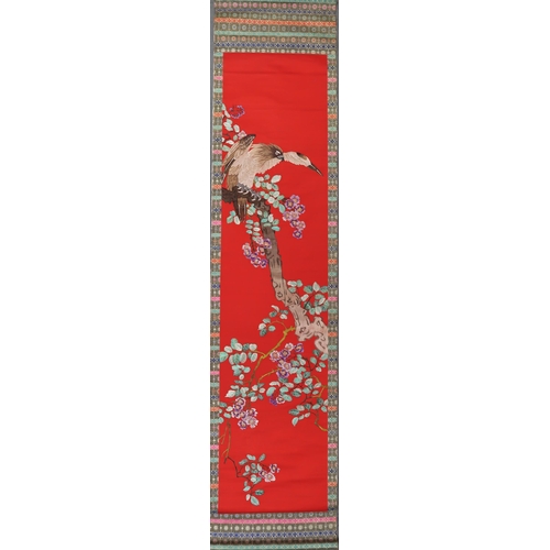 274 - A CHINESE SILK SCROLL