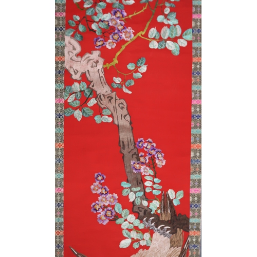 274 - A CHINESE SILK SCROLL