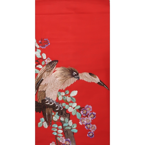 274 - A CHINESE SILK SCROLL