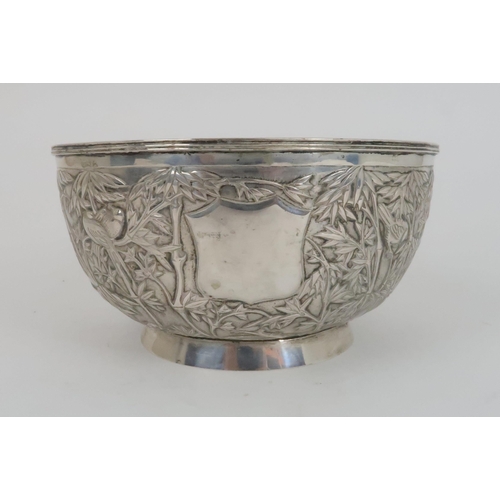 278 - A CHINESE EXPORT SILVER BOWL