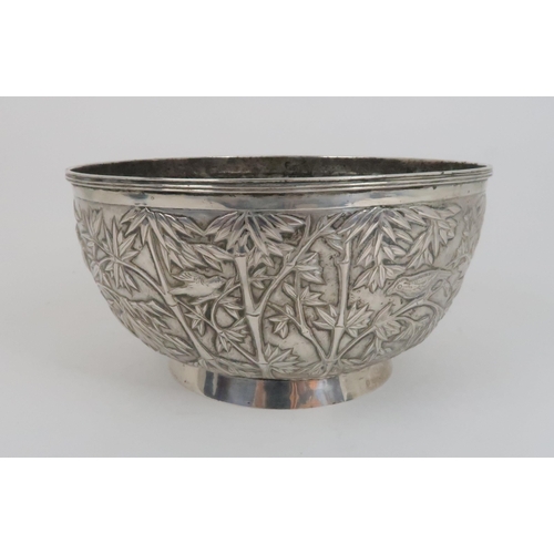 278 - A CHINESE EXPORT SILVER BOWL