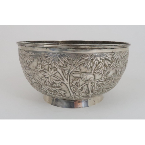 278 - A CHINESE EXPORT SILVER BOWL