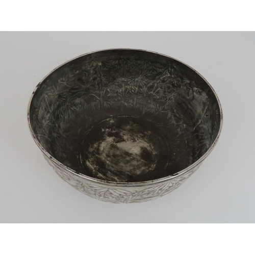 278 - A CHINESE EXPORT SILVER BOWL